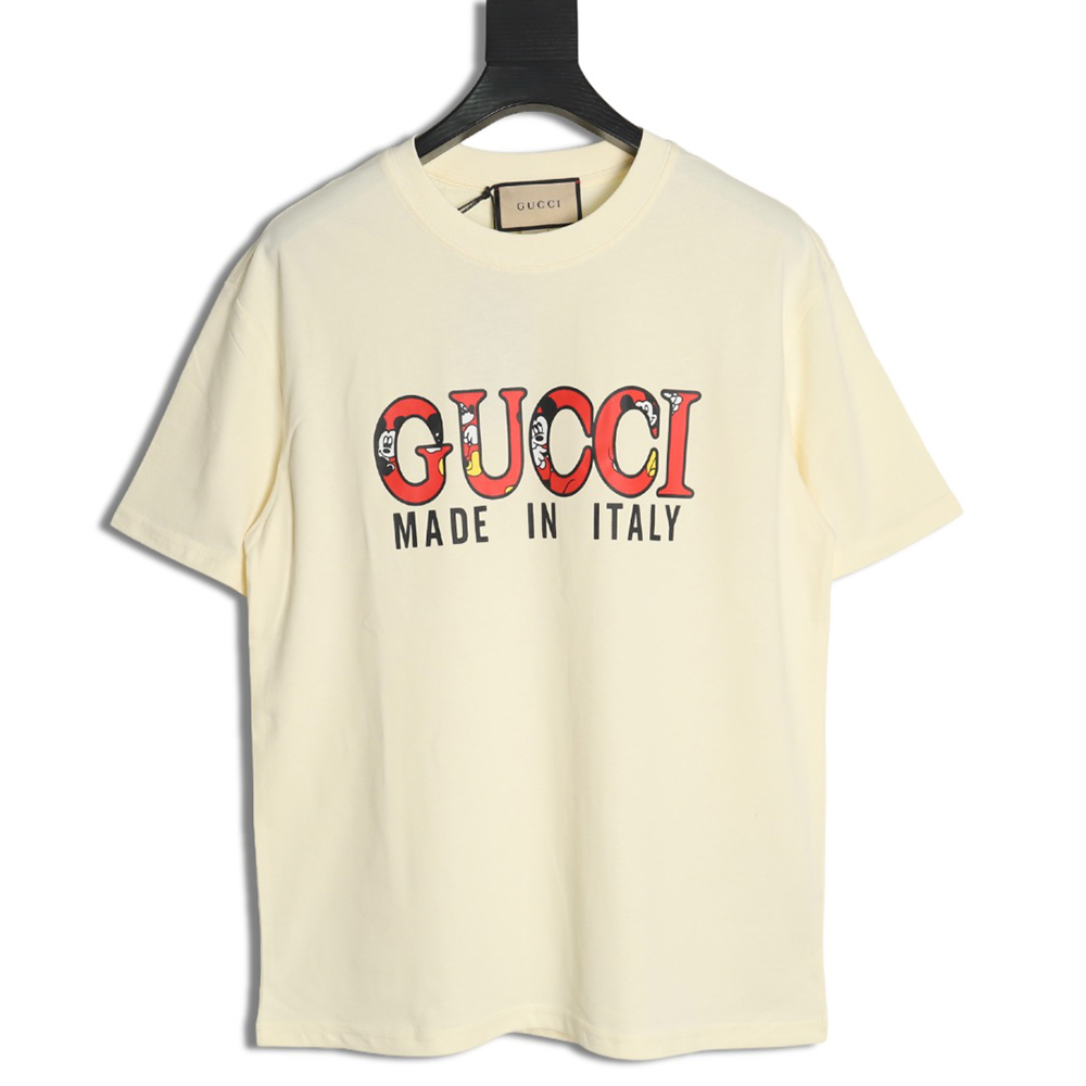 Gucci Double G letter print short-sleeved T-shirt