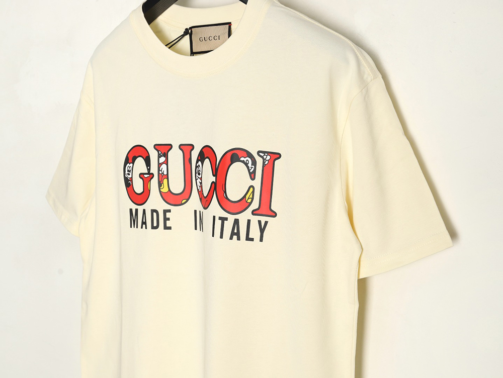 Gucci Double G letter print short-sleeved T-shirt