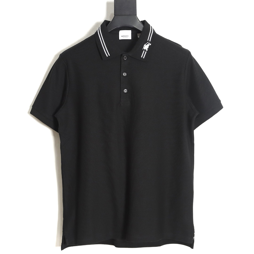 Burberry Collar Warhorse Short Sleeve Polo Shirt TSK1