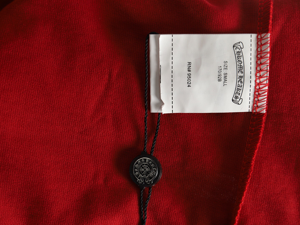 Chrome Hearts leather logo short-sleeved T-shirt