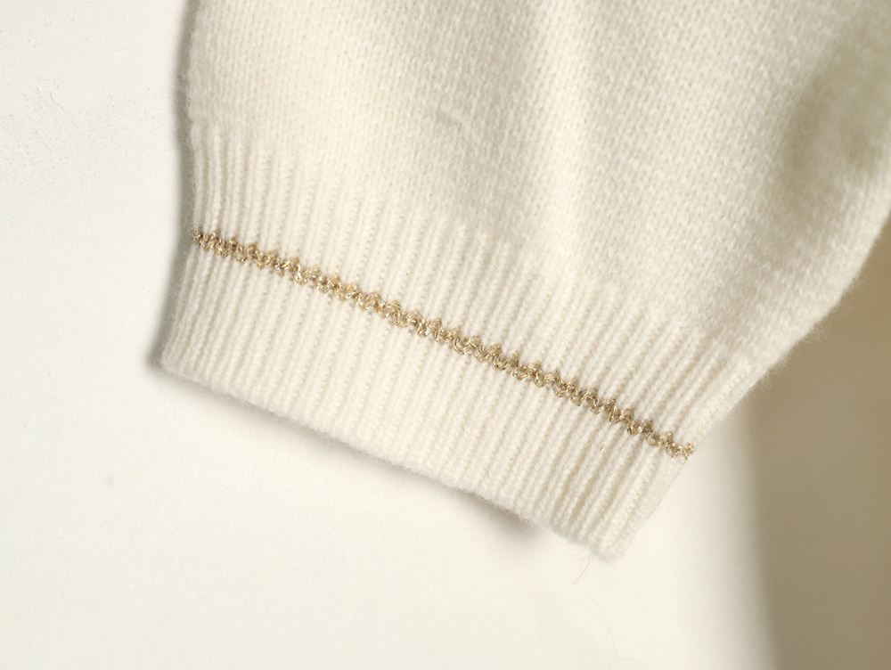 Dior letter knitted sweater short sleeves TSK2