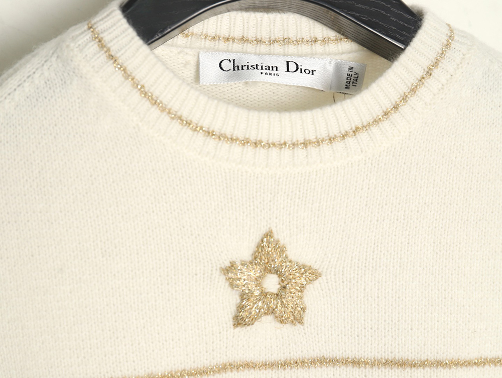 Dior letter knitted sweater short sleeves TSK2