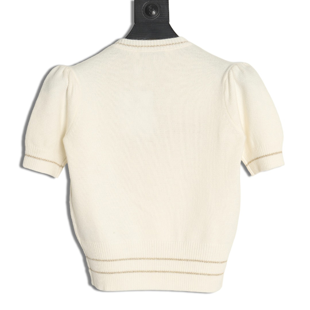 Dior letter knitted sweater short sleeves TSK2