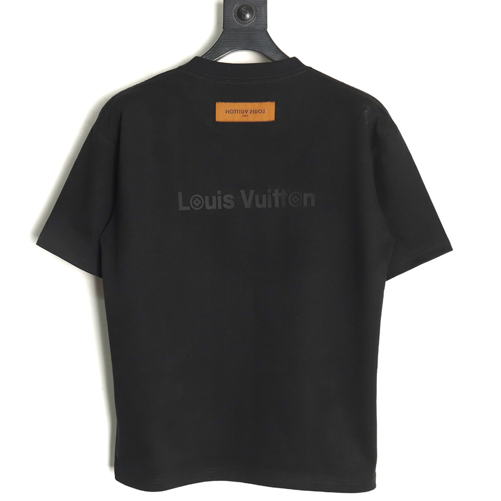Louis Vuitton Silicone Logo Short Sleeve T-Shirt TSK1