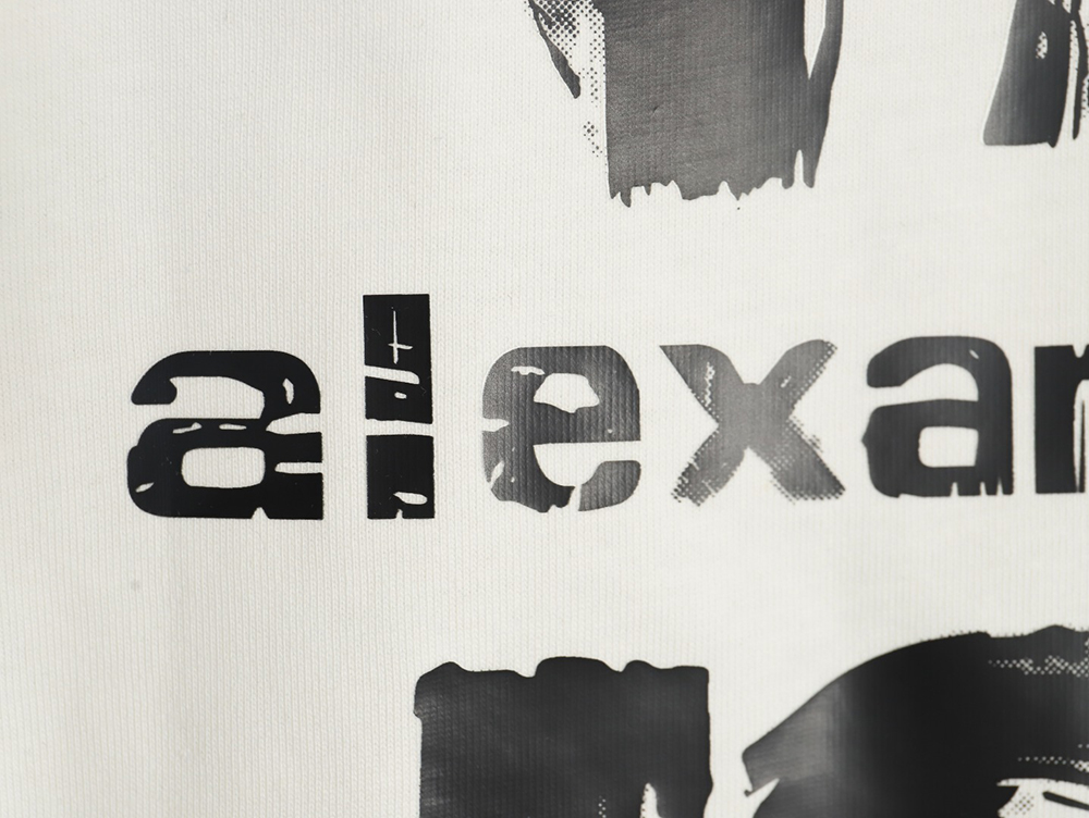 Alexander Wang Painted Lettering Short Sleeve T-Shirt