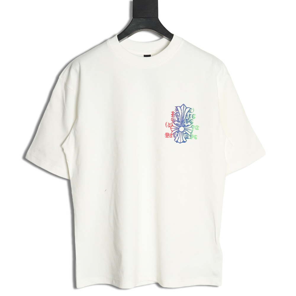 Chrome Hearts Sanskrit Cross Color Foam Printed T-Shirt