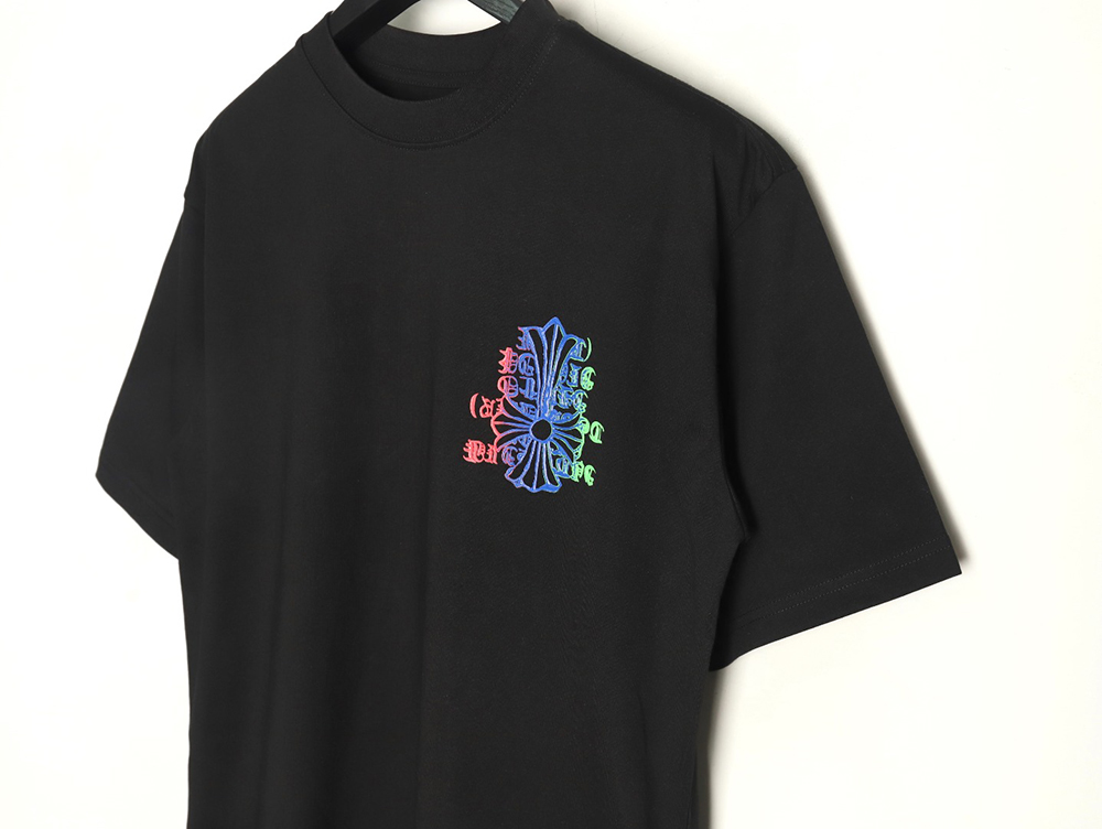 Chrome Hearts Sanskrit Cross Color Foam Printed T-Shirt TSK1