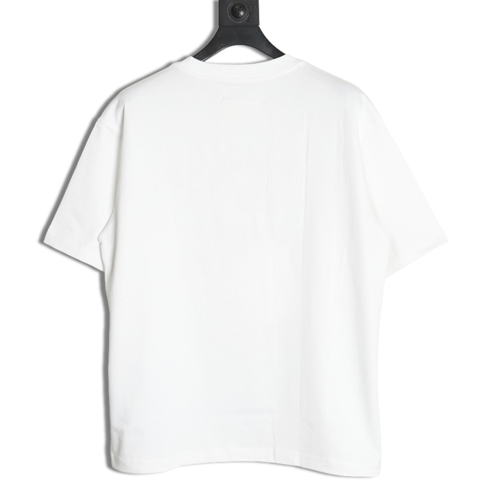 Maison Margiela geometric numbers embroidered short-sleeved T-shirt