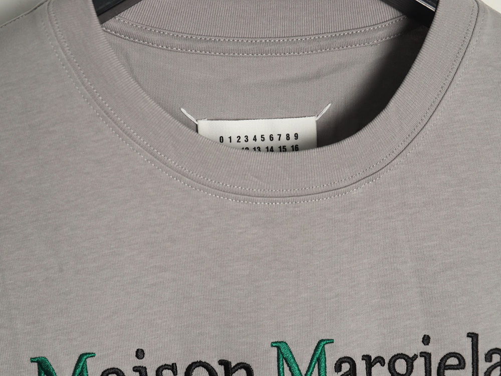 Maison Margiela geometric numbers embroidered short-sleeved T-shirt TSK1