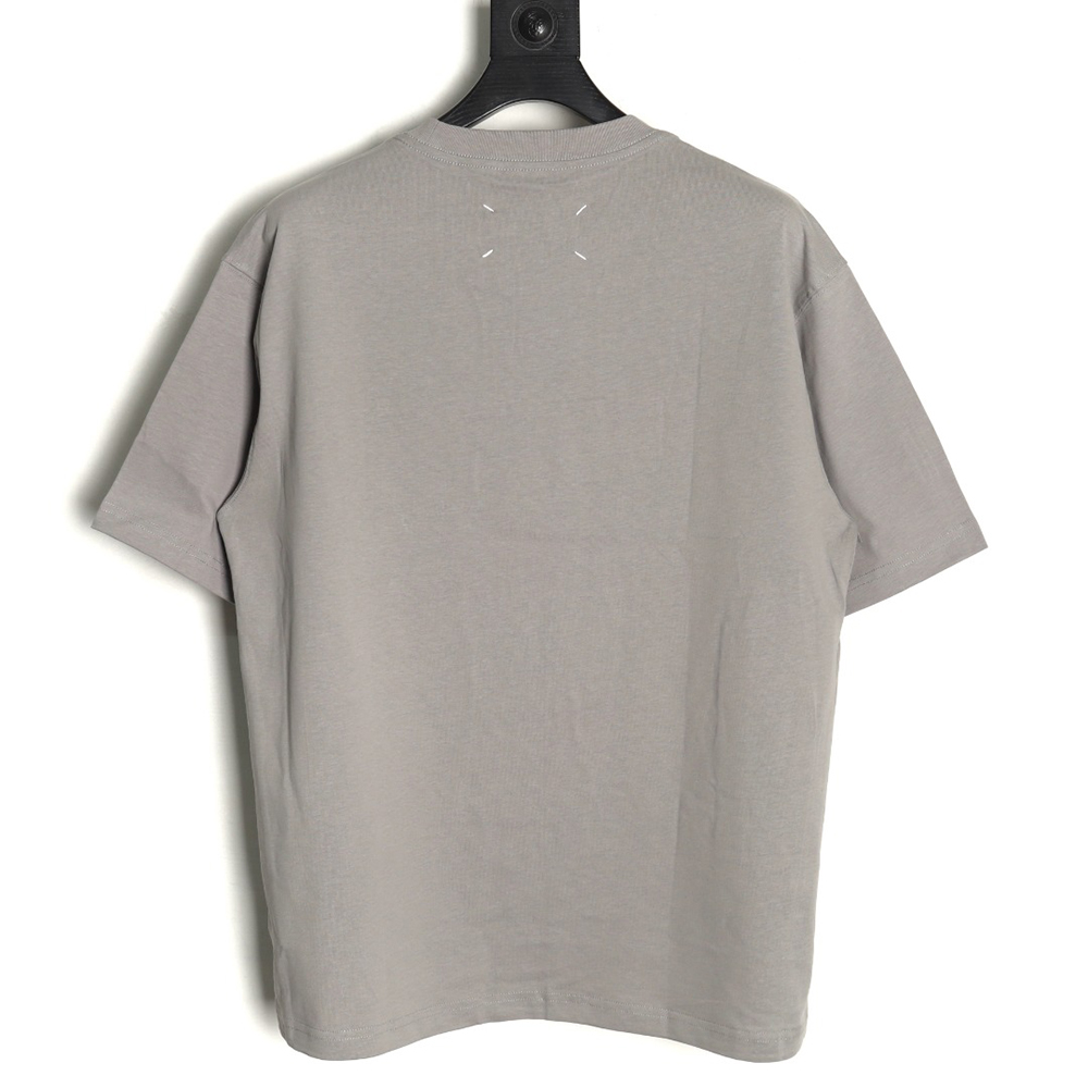 Maison Margiela geometric numbers embroidered short-sleeved T-shirt TSK1