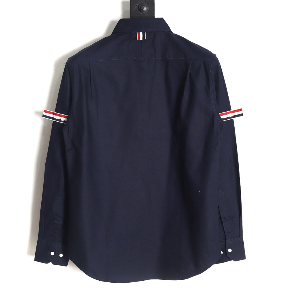 Thom Browne Double Sleeve Logo Shirt TSK2