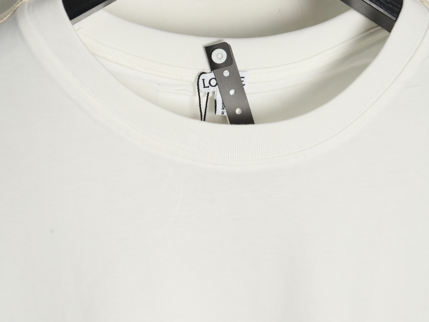 Loewe Colorblock Braided Ribbon Crew Neck T-shirt