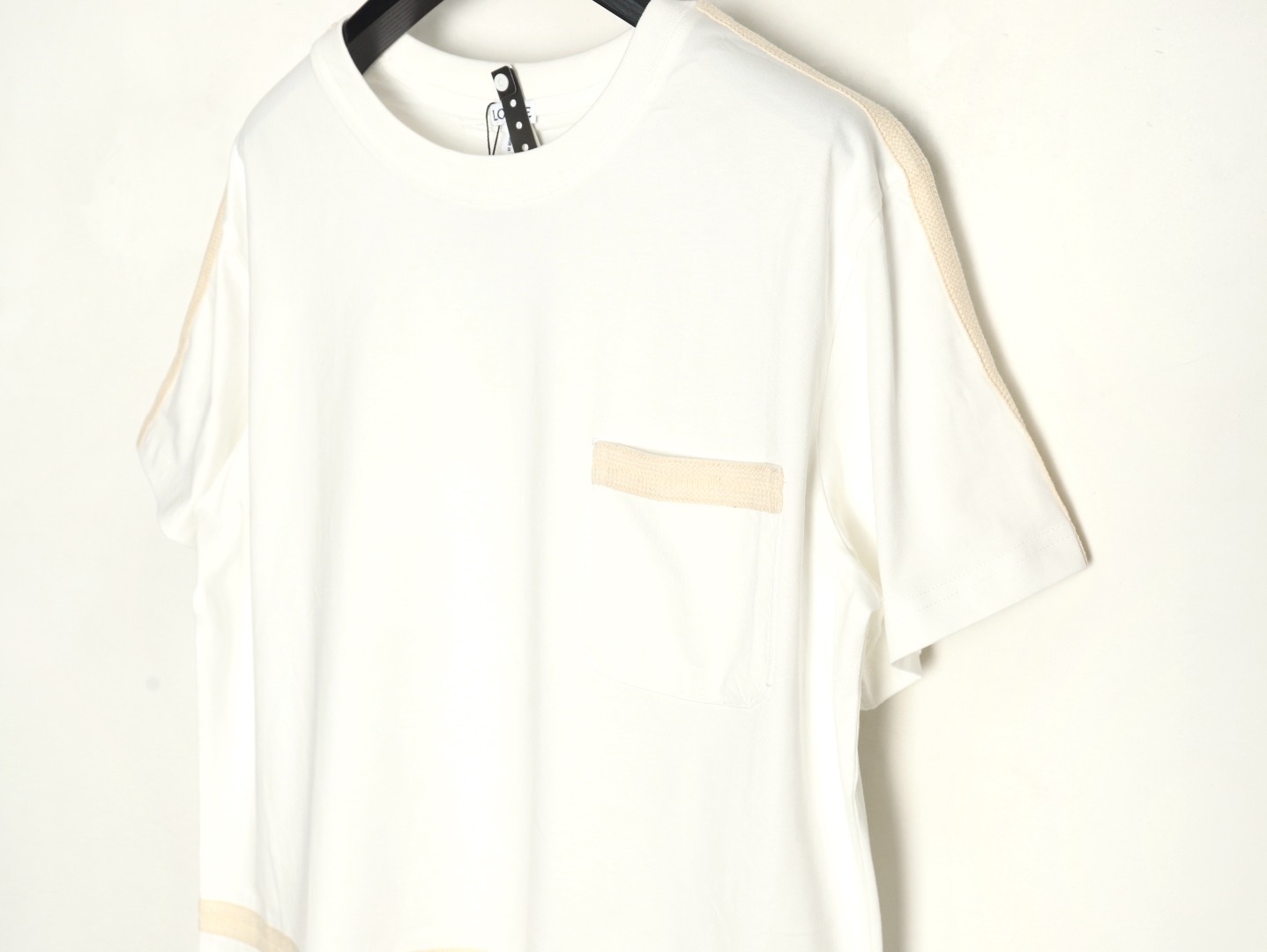 Loewe Colorblock Braided Ribbon Crew Neck T-shirt