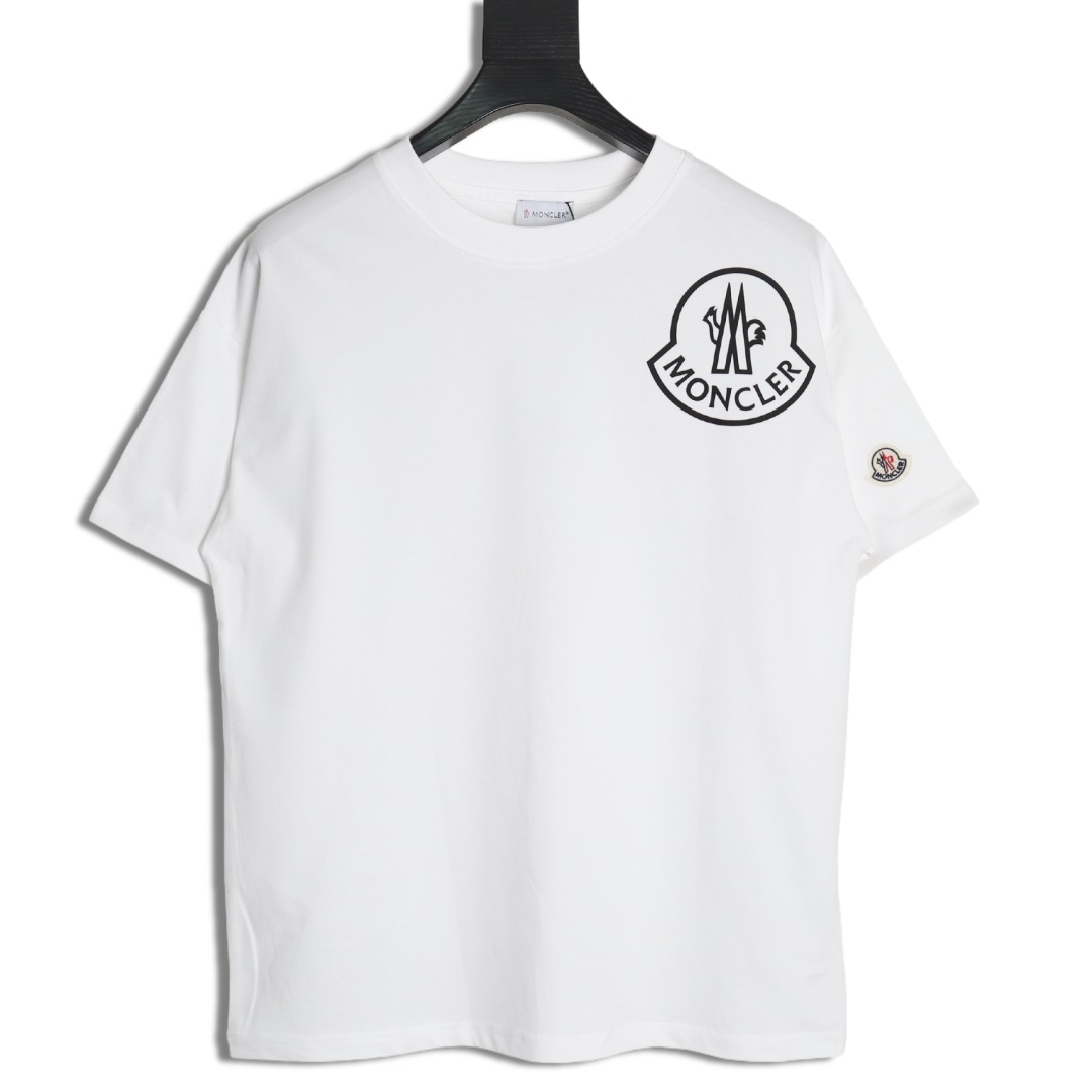 Moncler chest embossed logo print short sleeves