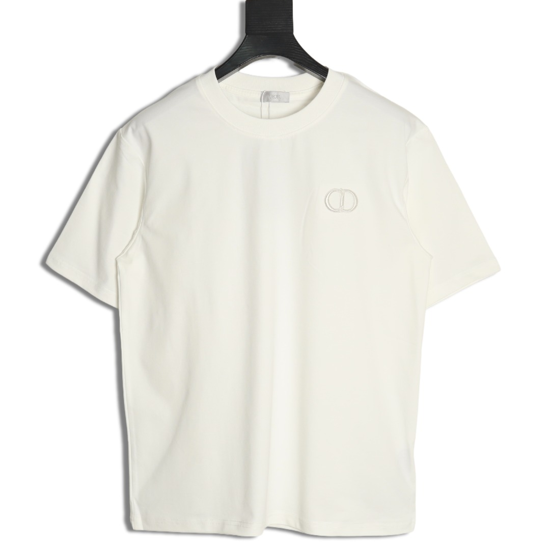 Dior classic CD embroidered letter short sleeve