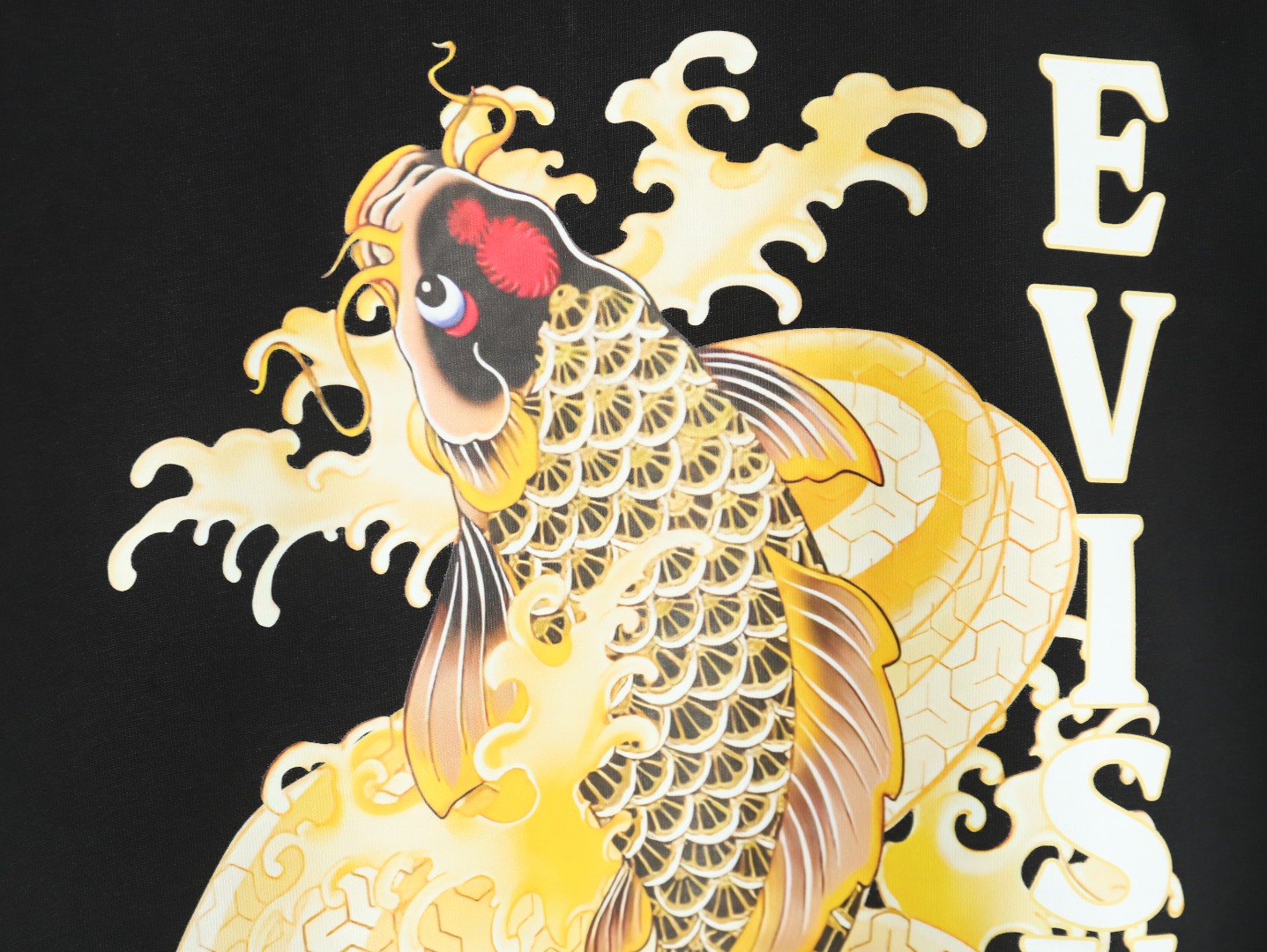 Evisu back carp print short sleeves