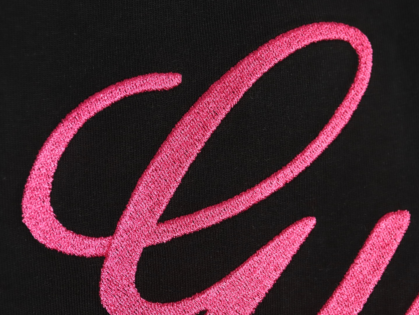 Gucci cursive logo embroidered short sleeves TSK1