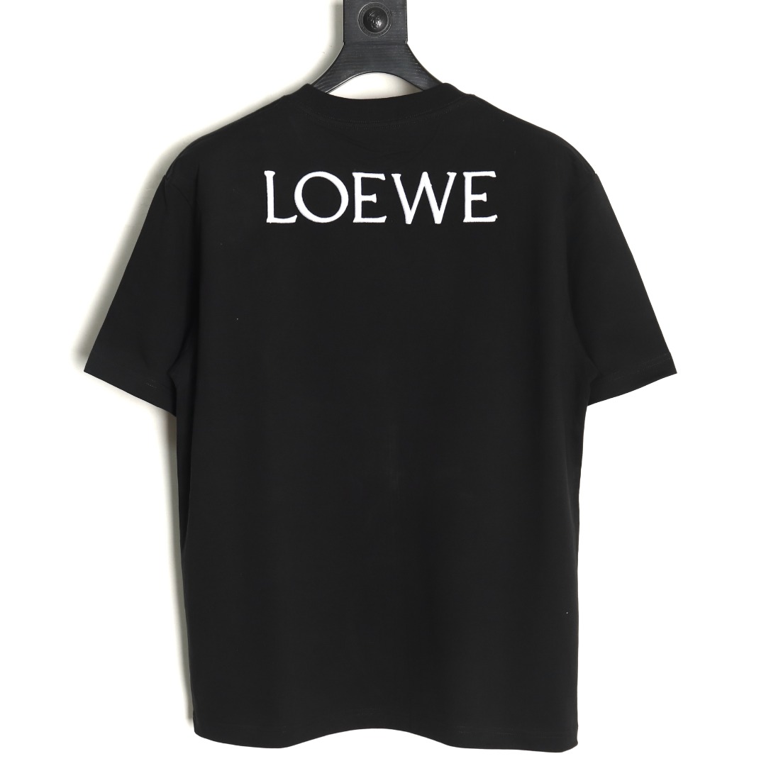 Loewe Wooden Man Printed Embroidered Short Sleeve