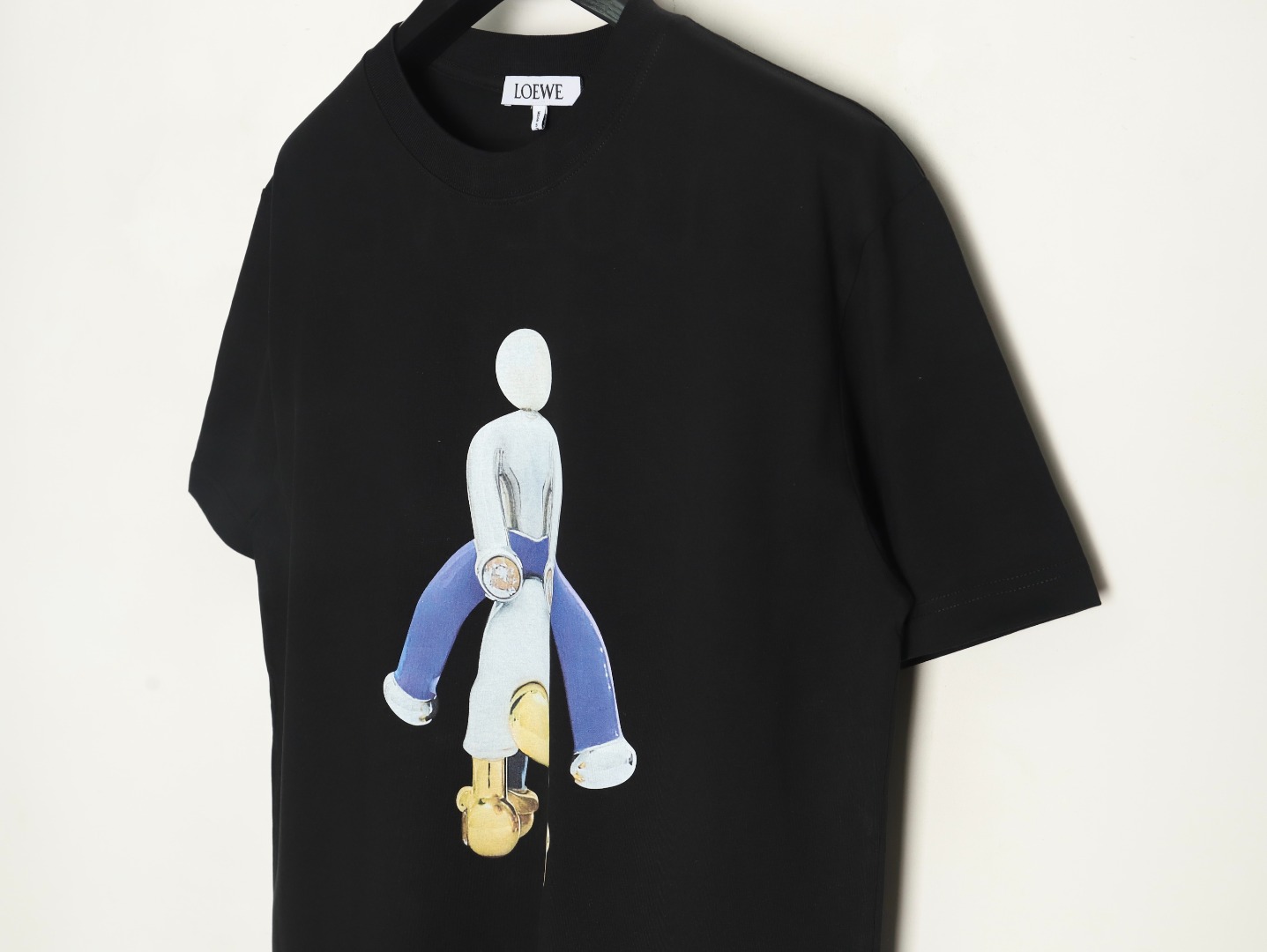 Loewe Wooden Man Printed Embroidered Short Sleeve