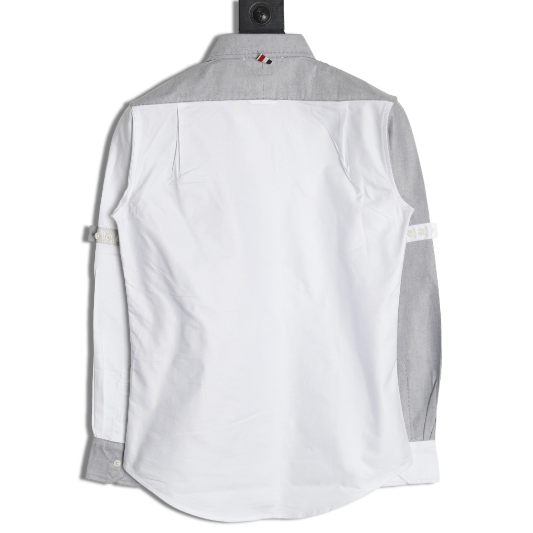 Thom Browne Contrast Shirt with Double Armband Design