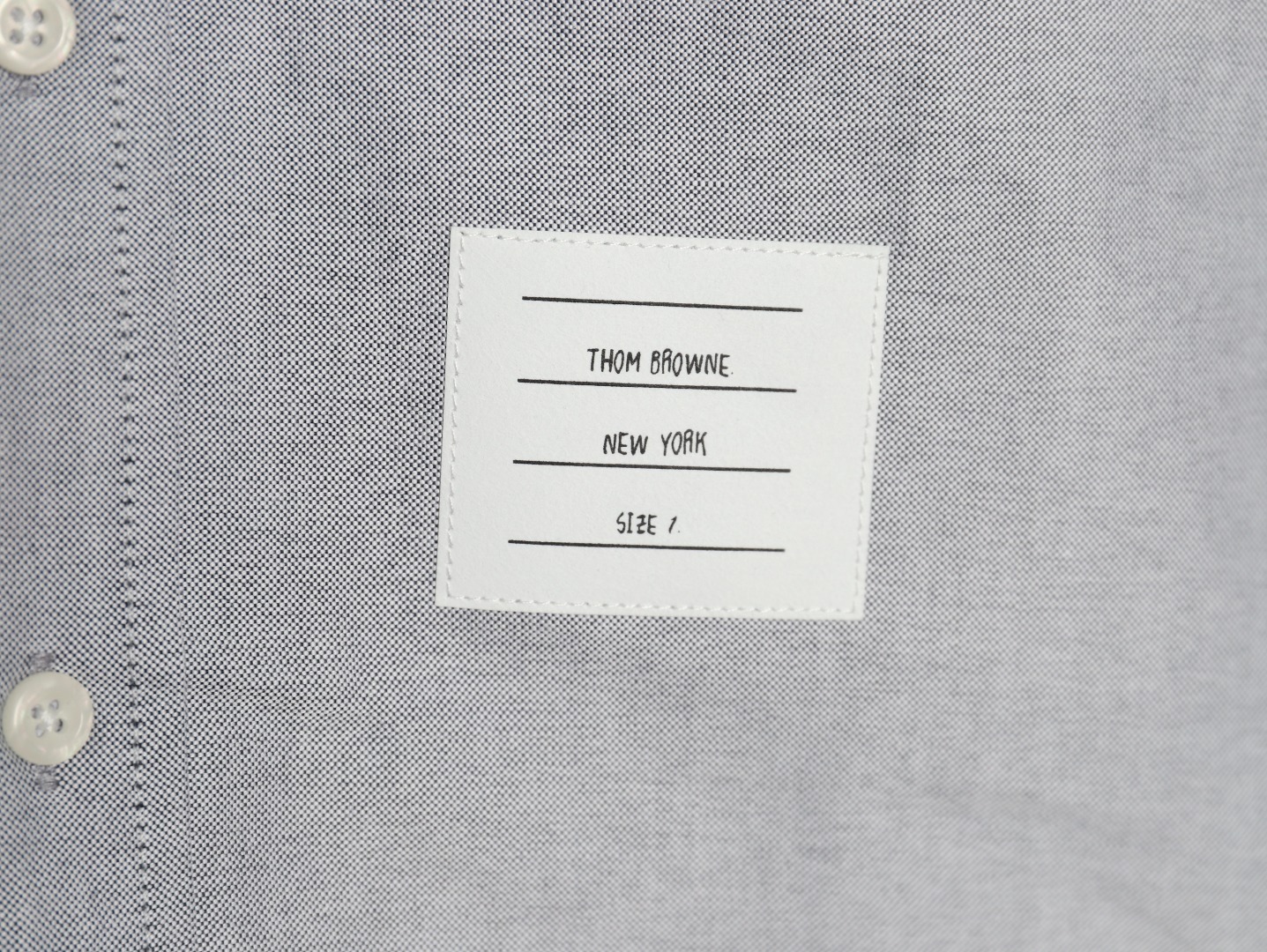 Thom Browne Contrast Shirt with Double Armband Design