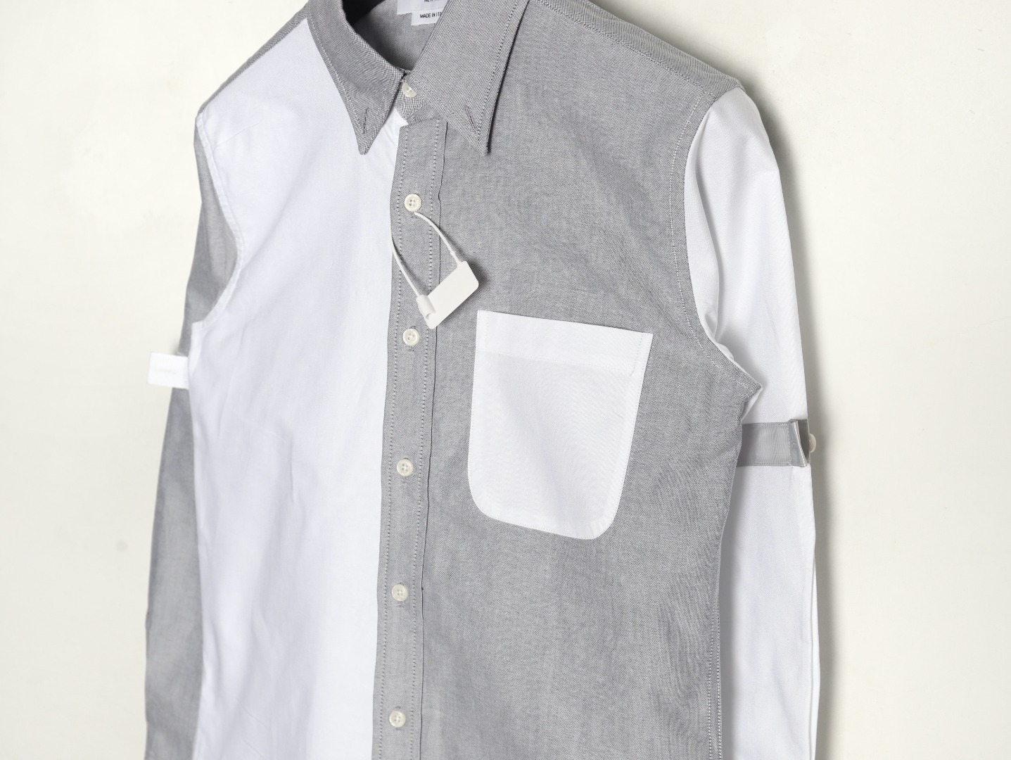 Thom Browne Contrast Shirt with Double Armband Design