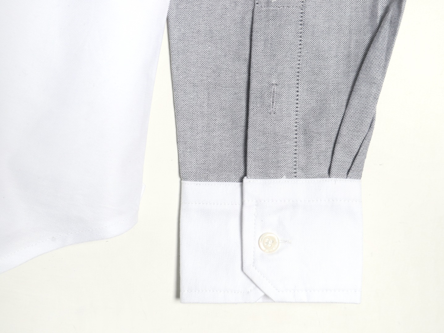 Thom Browne Contrast Shirt with Double Armband Design