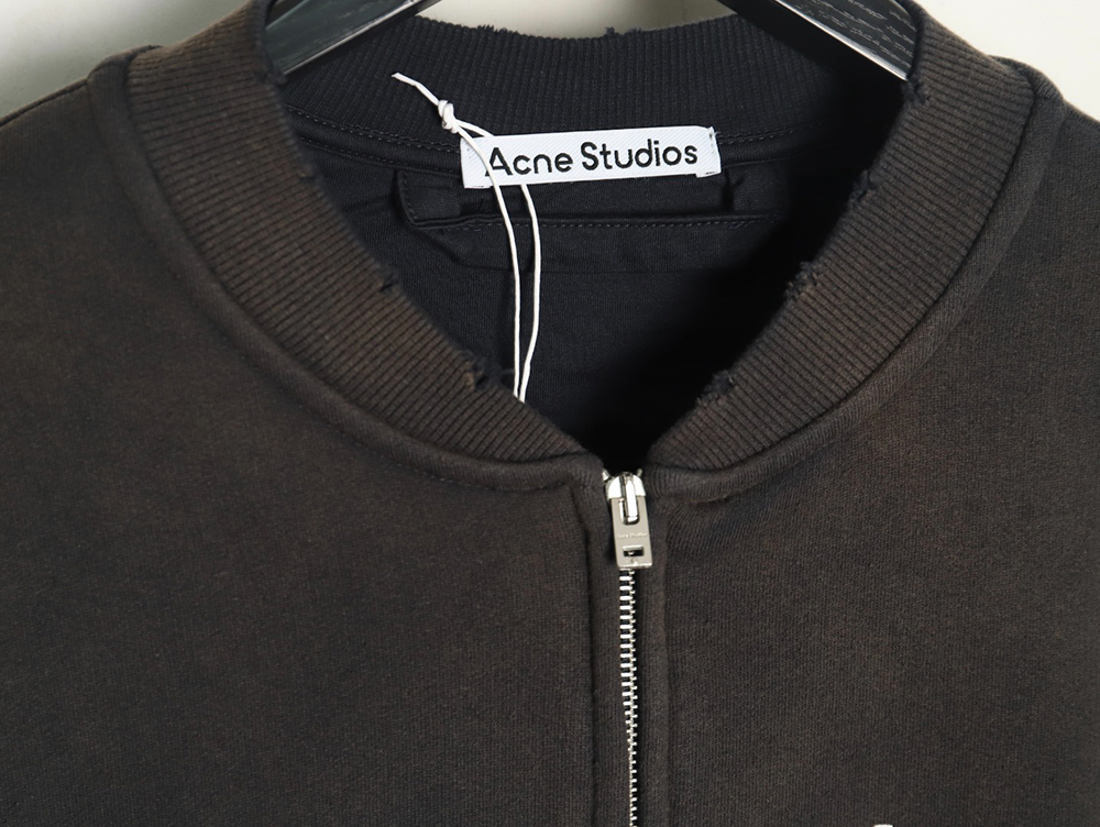 Acne Studios 1996 distressed washed baseball jacket