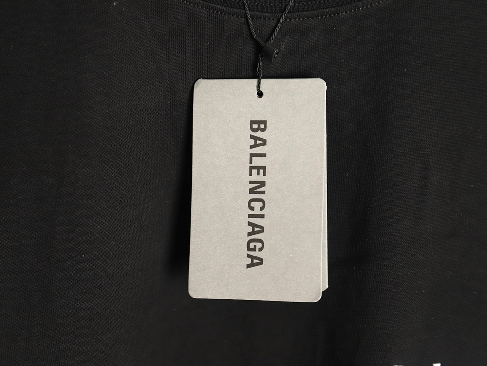 Balenciaga Wave Coke Embroidery Short Sleeve T-Shirt
