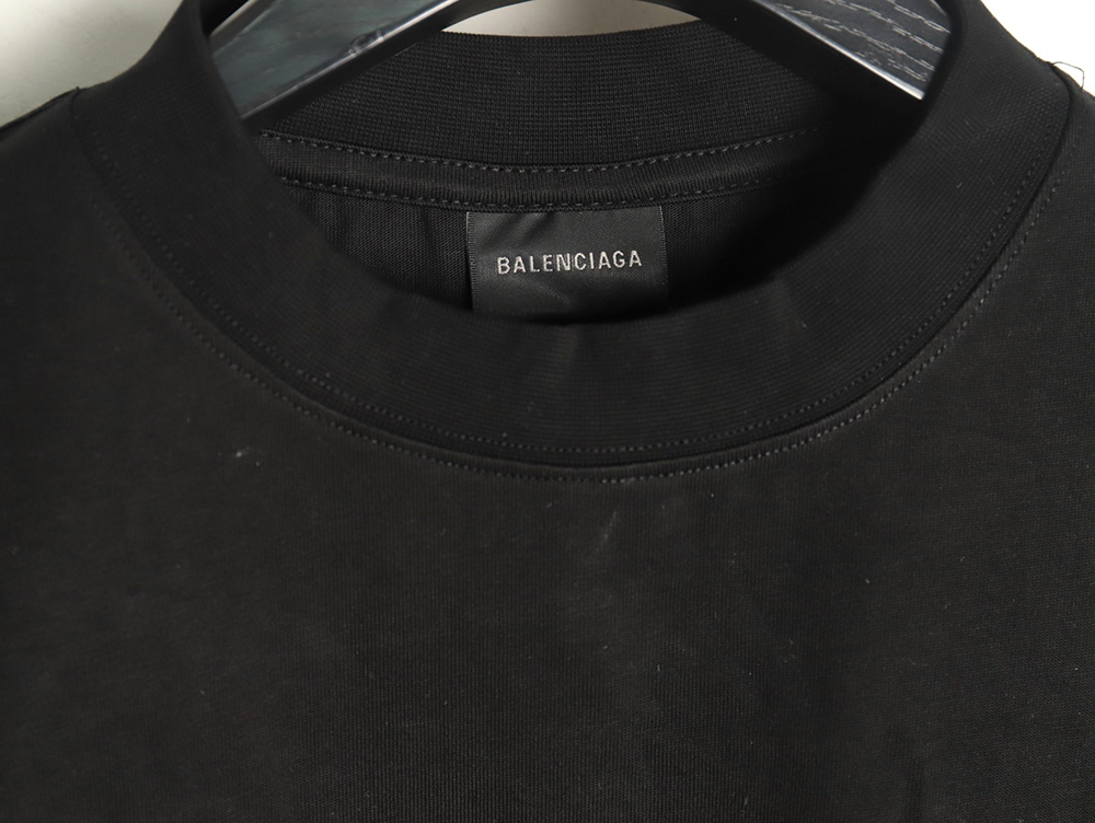 Balenciaga Wave Coke Embroidery Short Sleeve T-Shirt