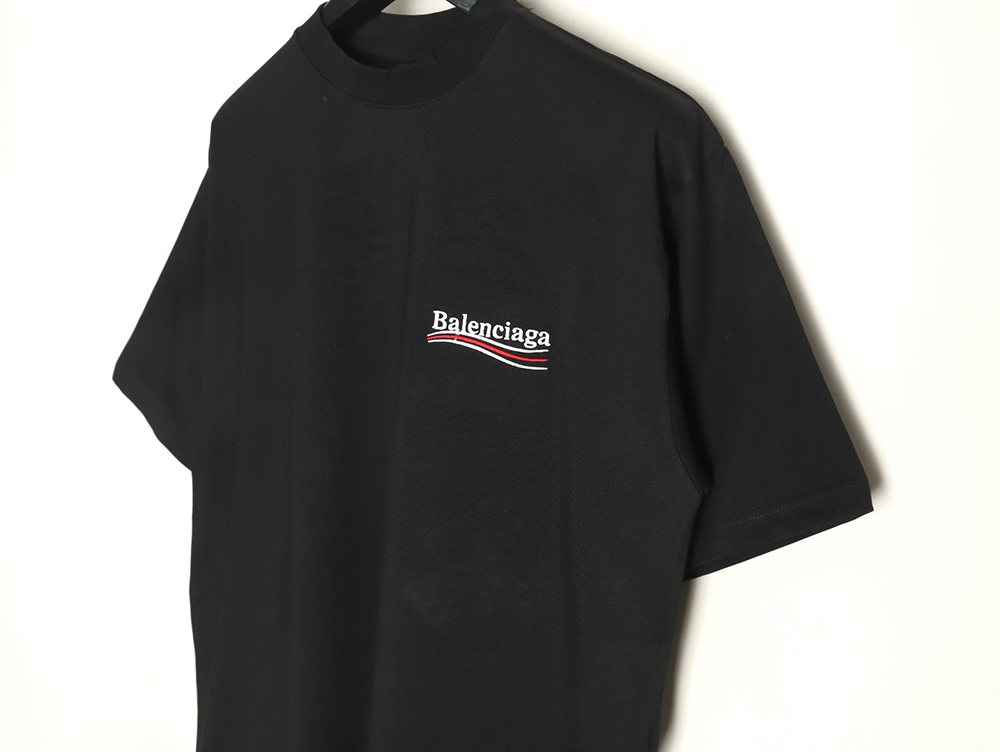 Balenciaga Wave Coke Embroidery Short Sleeve T-Shirt