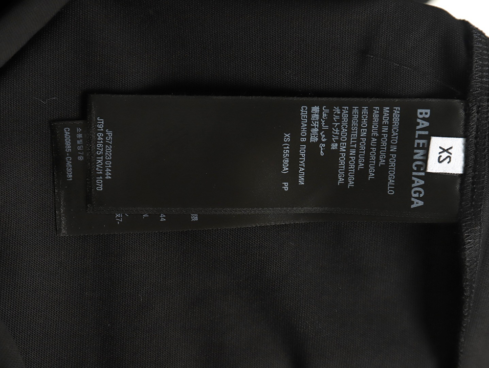 Balenciaga Wave Coke Embroidery Short Sleeve T-Shirt