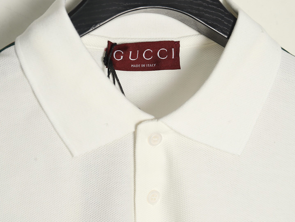 Gucci webbing splicing short-sleeved POLO shirt
