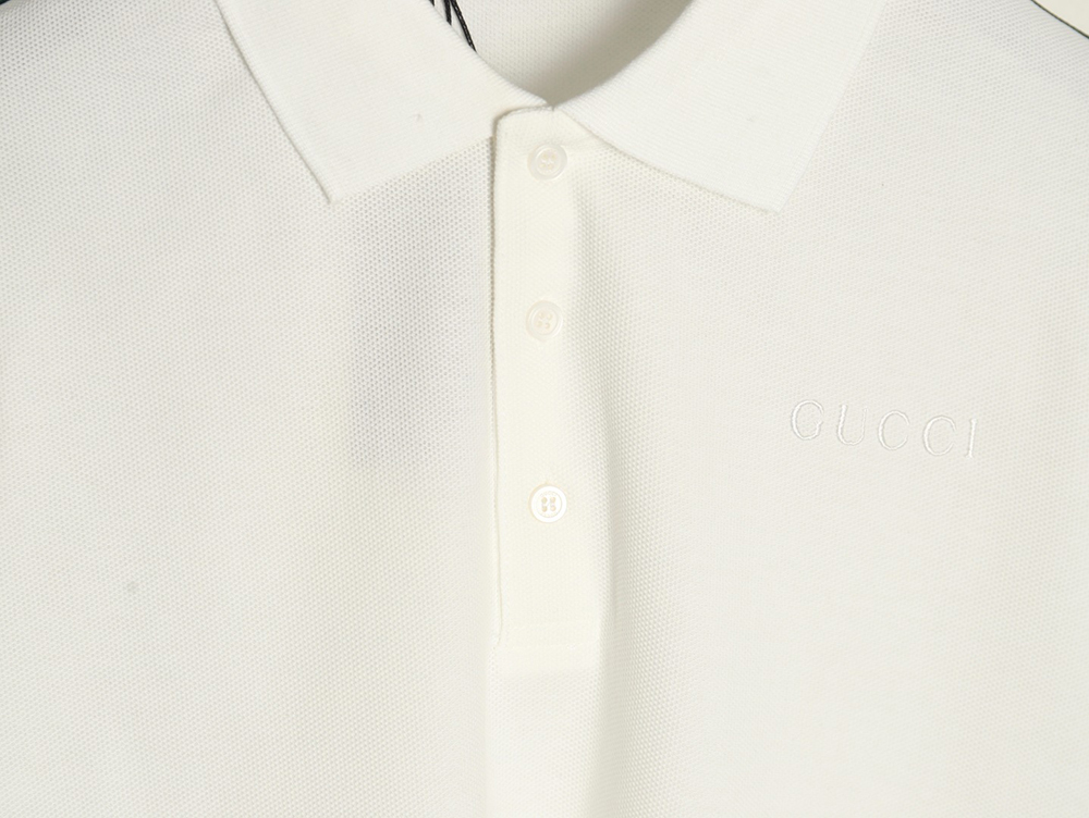 Gucci webbing splicing short-sleeved POLO shirt