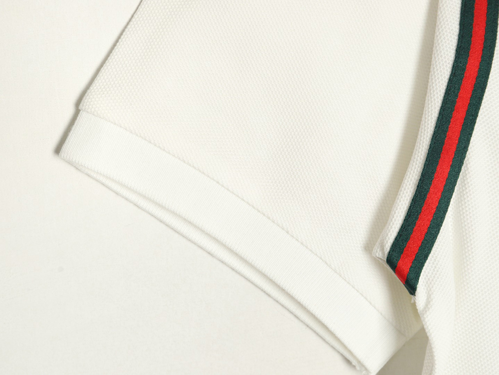 Gucci webbing splicing short-sleeved POLO shirt