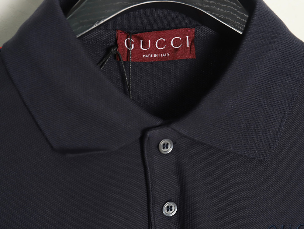 Gucci webbing splicing short-sleeved POLO shirt TSK2