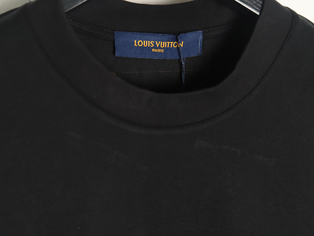 Louis Vuitton double sleeve badge slogan embroidered short sleeves TSK1