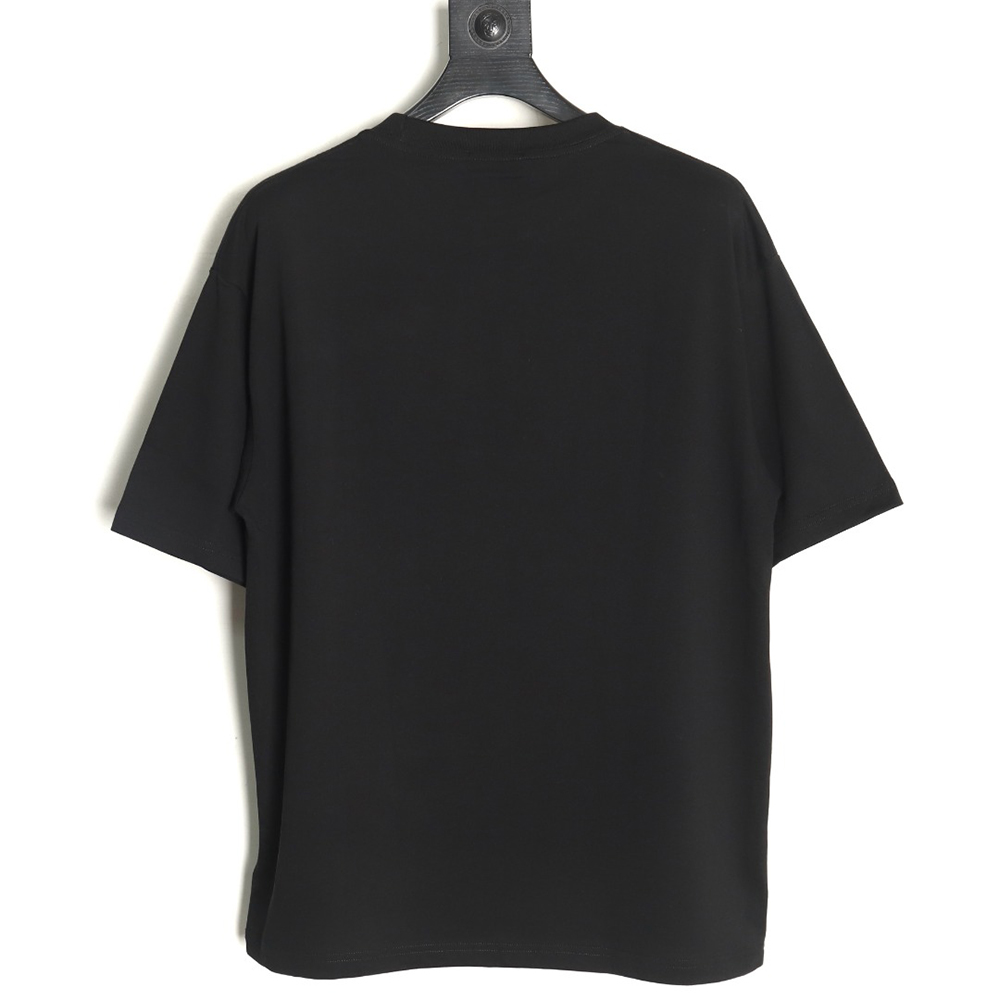 Prada Overlapping Embroidered Triangle Logo Short Sleeve TSK1