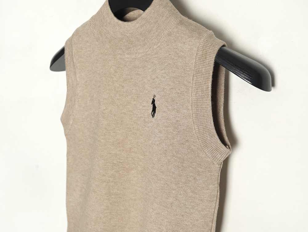 Ralph Lauren Women's Embroidered Logo Knit Vest TSK1