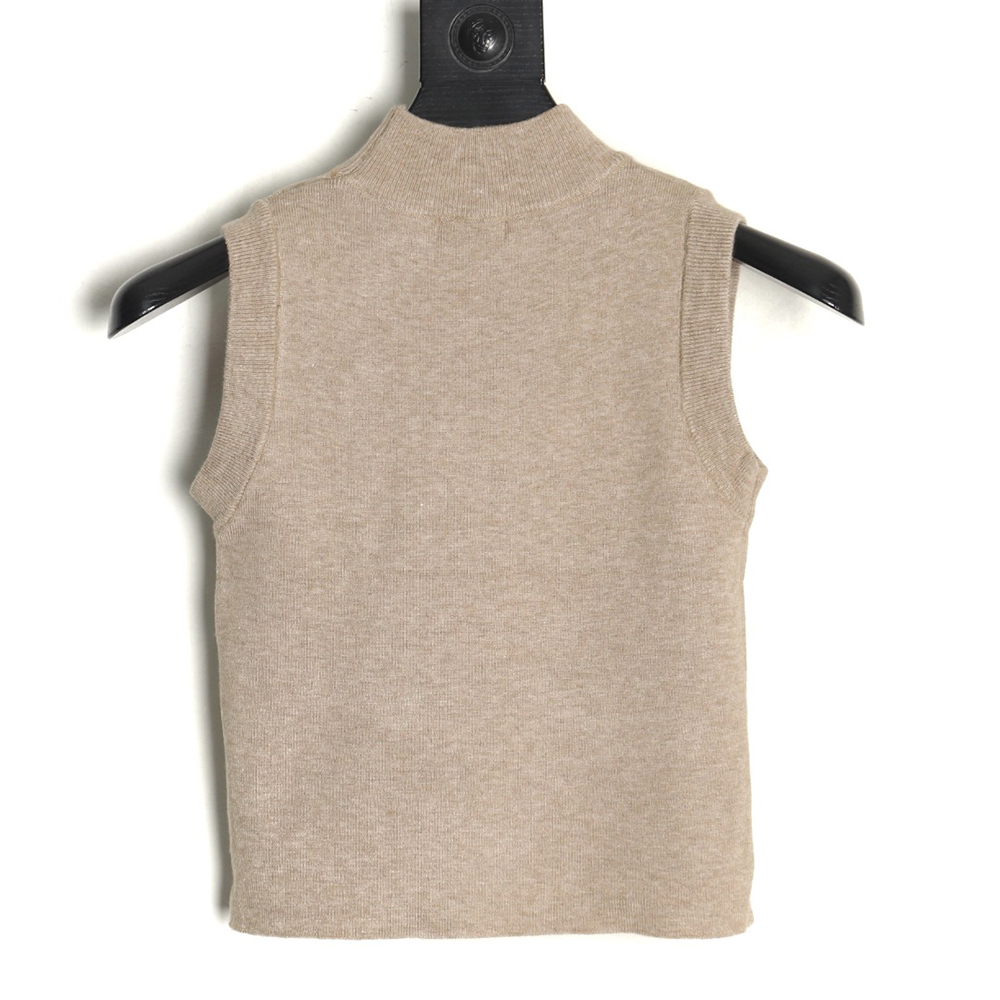 Ralph Lauren Women's Embroidered Logo Knit Vest TSK1