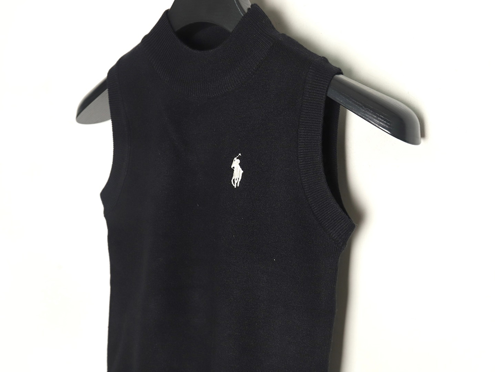 Ralph Lauren Women's Embroidered Logo Knit Vest TSK2