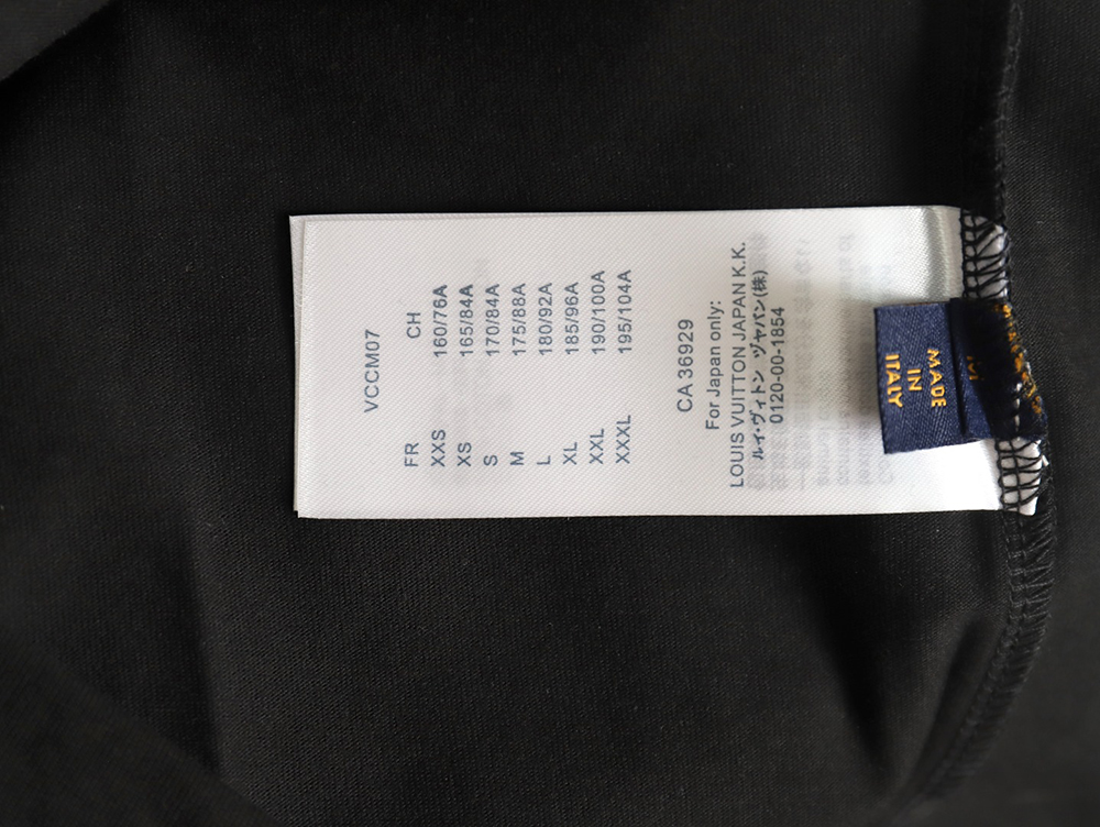 Louis Vuitton large logo lettering rope embroidery short-sleeved T-shirt TSK1