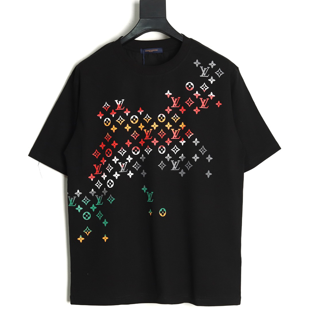 Louis Vuitton Gradient Digital Print Short Sleeve T-shirt TSK1