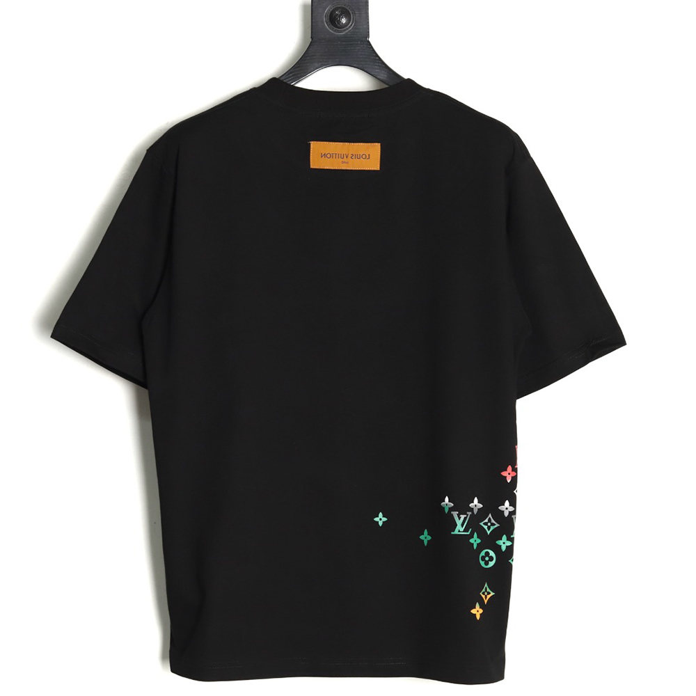 Louis Vuitton Gradient Digital Print Short Sleeve T-shirt TSK1