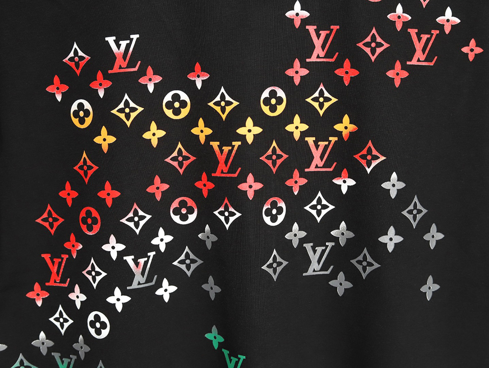 Louis Vuitton Gradient Digital Print Short Sleeve T-shirt TSK1
