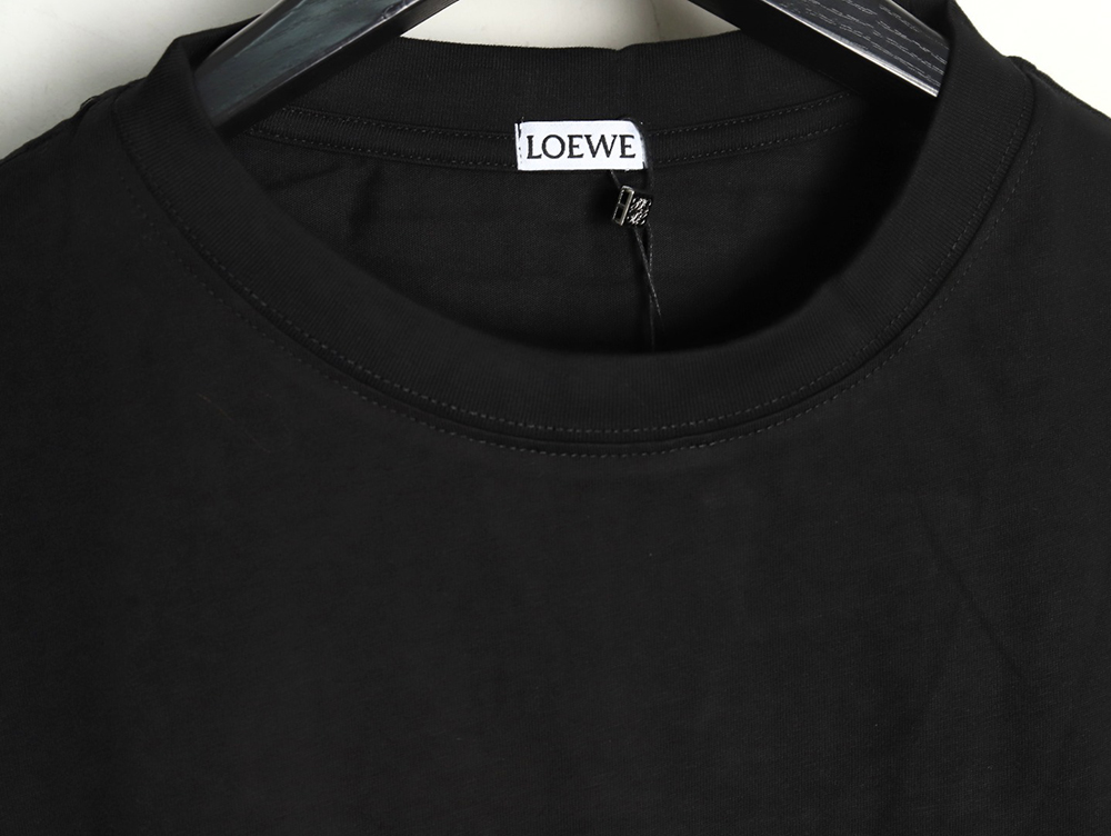 Loewe Rainbow Embroidered Round Neck Short Sleeve T-Shirt