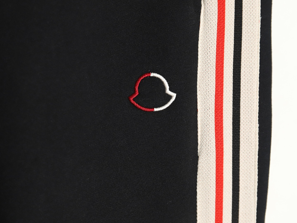Moncler embroidered logo webbing trousers