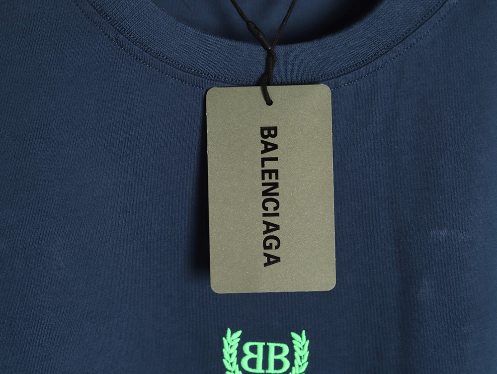 Balenciaga wheat ear embroidered short-sleeved T-shirt