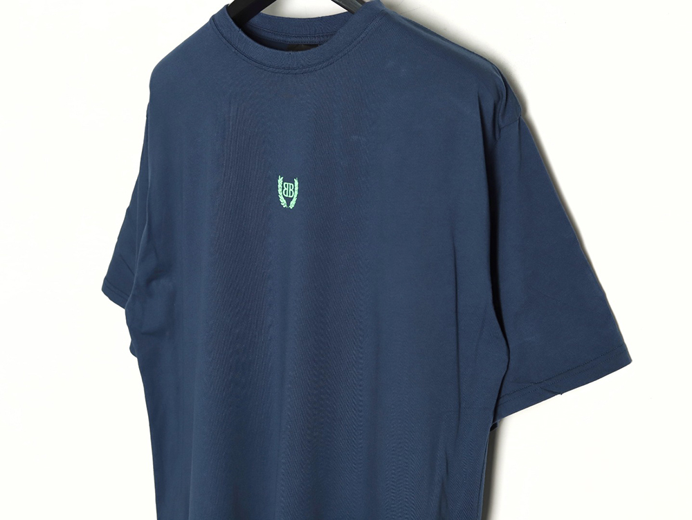 Balenciaga wheat ear embroidered short-sleeved T-shirt