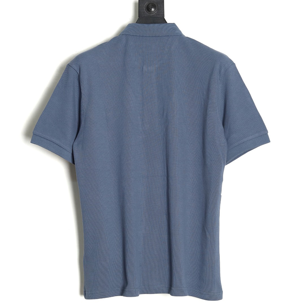 Prada chest triangle logo double bars short sleeve polo shirt TSK2